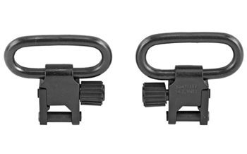 QD 115 U22 Uncle Mike's 10712 Magnum Band Swivel Set made of Steel with Blued Finish, 1" Lo