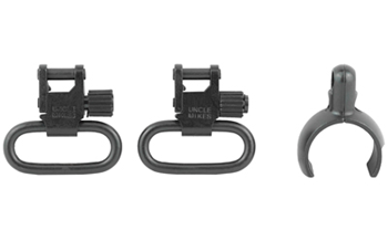QD 115 SG-2 Uncle Mike's 15932 Magnum Band Swivel Set made of Steel with Blued Finish, 1" Lo
