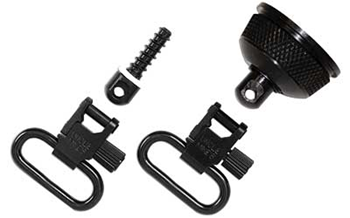 QDMAGCAPWOODSC Uncle Mike's 18002 Mag Cap Swivel Set made of Steel with Blued Finish, 1" Loop S