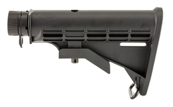 Leapers, Inc. - MODEL 4 UTG Pro RBU6BM Mil-Spec Stock Assembly Black Synthetic 6 Position for AR-15, M16
