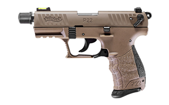 Walther  5120753 WAL P22Q 22LR 3.42" TAC FDE ADAP 10