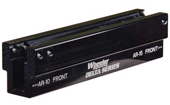 DELTA SERIES Wheeler 156888 Delta Series Upper Pic Rail Vise Block Black Aluminum Rifle AR-15