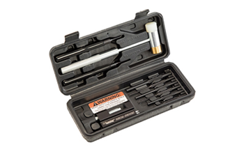 AR-15ROLLPINTOO Wheeler 952636 AR15 Hammer & Roll Pin Punch Set Black Steel AR Platform