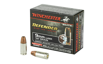 Winchester PDX1 DEFENDER S9MMPDB1 WIN DEFENDER 9MM 147GR JHP 20/200