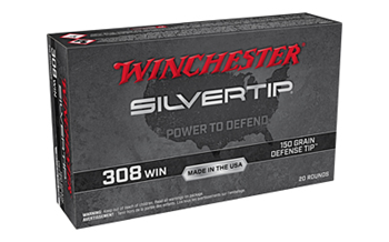 Winchester Ammu SILVERTIP Winchester Ammo W308ST Silvertip  308 Win 150 gr Defense Tip 20 Bx/10 Cs