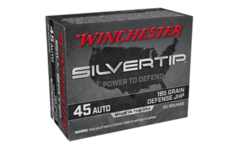 Winchester Ammu SILVERTIP Winchester Ammo W45AST Silvertip  45 ACP 185 gr Silvertip Jacket Hollow Point 20