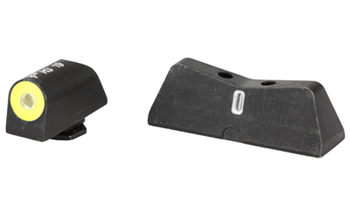 Xs Sights BIGDOTTRITIUMFR XS Sights GL0009S5Y DXT II Big Dot Night Sight Set Tritium Green with Yellow Out