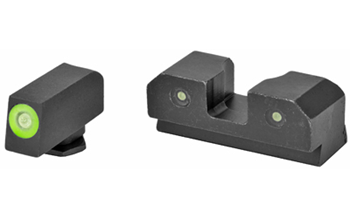 Xs Sights  XS Sights GLR014P6G R3D Night Sights 3-Dot Set Tritium Green with Green Outline