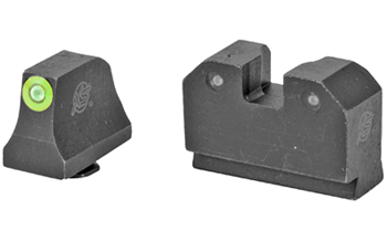 Xs Sights  XS Sights GLR021P6G R3D Night Sights 3-Dot Set Tritium Green with Green Outline
