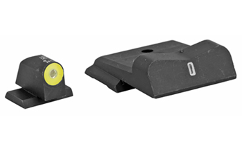 Xs Sights BIGDOTTRITIUMFR XS Sights SW0029S5Y DXT II Big Dot Night Sight Set Tritium Green with Yellow Out