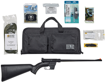 Henry Repeating Arms 100018 H002BSGB HENRY US SURV 22LR BLK W/GEAR & BAG