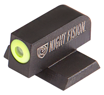 100264 Night Fision CNK025001YGX Perfect Dot Night Sight Square Tritium Green with Yell