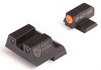 100284 Night Fision CNK027003OGZ Perfect Dot Night Sight Set Square Tritium Green with