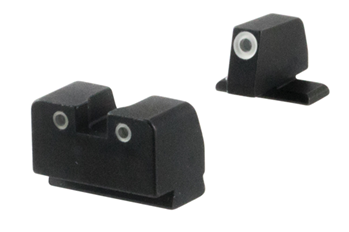 Ameriglo 100828 AmeriGlo SG181 Classic 3-Dot Suppressor Height Sight 3-Dot Tritium Green with Wh