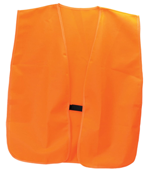 Gsm Outdoors 101251 HME VEST-OR Safety Vest  OSFA Blaze Orange Polyester