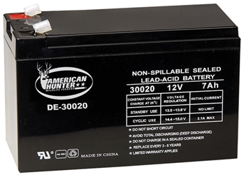 Gsm Outdoors 101256 American Hunter DE30020 HR Rechargeable Battery 12V Power Pack 7.0 mAh