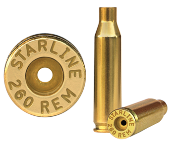 Hsm/hunting Sha 101263 Starline Brass 260REMEUP50 Unprimed Cases  Rifle 260 Rem Unprimed Brass 50 Per B