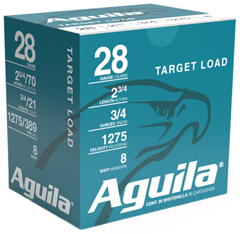 Aguila Ammuniti 102131 Aguila 1CHB2878 Field  28 Gauge 2.75" 3/4 oz 8 Shot 25 Bx/ 20 Cs