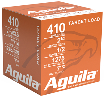 Aguila Ammuniti 102133 Aguila 1CHB4137 Sub-Gauge   410 Gauge 2.5" 1/2 oz 7.5 Shot 25 Bx/ 20 Cs