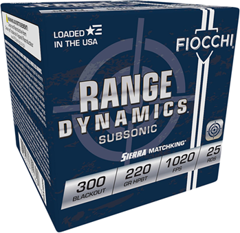 Fiocchi Ammunit 102219 Fiocchi 300BLKMB Extrema  300 Blackout 220 gr Sierra MatchKing Hollow Point Boat