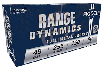 Fiocchi Ammunit 102232 Fiocchi 45LCCMJ Training Dynamics  45 Colt (LC) 225 gr Complete Metal Jacket 50