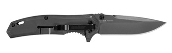 102391 Kershaw 8310 Fringe  3" Folding Drop Point Plain Gray TiN 8Cr13MoV SS Blade Blac