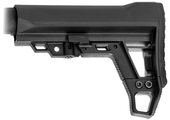 Aim Sports Inc 102771 Aim Sports ARAMSOL Advanced Modular Stock  6 Position Black Synthetic for AR-15,