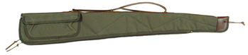 Boyt Harness Co 103165 Bob Allen 14533 Canvas Shotgun Case made of Canvas with Green Finish, Leather St
