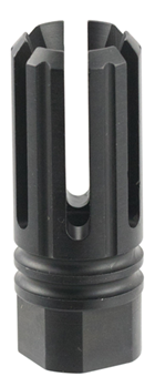 Tacfire 104773 TacFire MZ10053BN 6 Prong Flash Hider Black Nitride Steel with 5/8"-24 tpi Threa