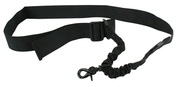 Tacfire 104796 TacFire SL001B Single Point Sling 1.25" W x 20"-30" L Adjustable Double Bungee B