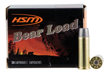 Hsm/hunting Sha 104843 HSM 44M15N20 Bear Load  44 Rem Mag 305 gr Wide Flat Nose (WFN) 20 Bx/ 20 Cs