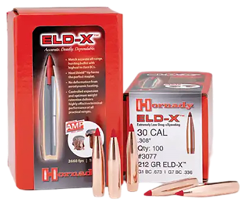 Hornady Mfg Co 1049 2635 HRNDY ELD-X 6.5MM .264 143 GR 100CT