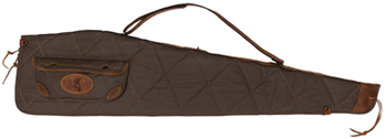 106195 Browning 1413886948 Lona Rifle Case 48" Flint with Brown Trim Canvas with Foam P