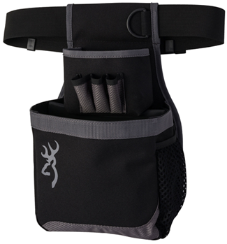 106215 Browning 121062692 Flash Shell Pouch 1 box Black/Gray Nylon Adjustable