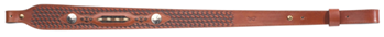 106225 Browning 122602 Buffalo Nickel Sling made of Brown Leather with Nickle Overlays,