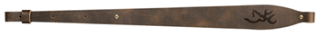 106227 Browning 122488 Big Buckmark Sling made of Distressed Brown with Embossed Buckma