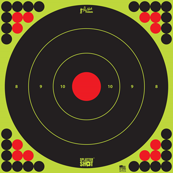 Pro-shot Produc 106383 Pro-Shot LONGRANGE172 SplatterShot  Self-Adhesive Paper Black/Green 17.75" Bulls