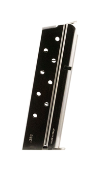 106722 Rock Island MGCGOV38N 1911  38 Super 9 Round Metal Nickel Finish