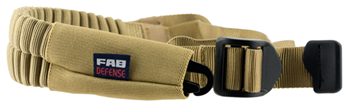 Fabrique D' Armes De Grande Precision 107026 FAB Defense FX-BUNGEET One Point Tactical Sling made of Flat Dark Earth Elastic