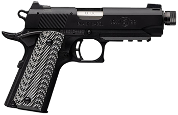 10715 Browning 051821490 1911-22 Black Label Compact SR 22 LR 4.25" 10+1 Matte Black F