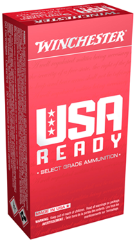 Winchester Ammu 107560 Winchester Ammo RED9 USA Ready  9mm Luger 115 gr Full Metal Jacket Flat Nose (FM