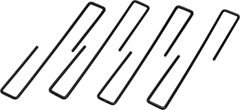 Hornady Mfg Co 107614 Hornady 95870 Universal Handgun Hangers  Steel Black 4 Per Pack
