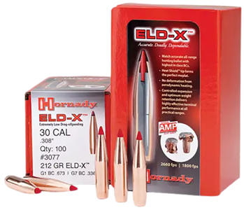 Hornady Mfg Co 107651 Hornady 2441 ELD-X  6mm .243 90 gr Extremely Low Drag-eXpanding 100 Per Box