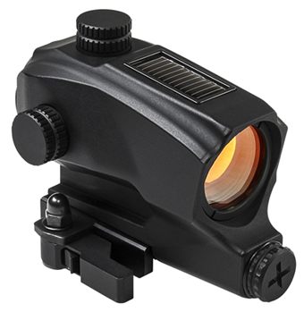 Ncstar / Vism 107881 NcStar VDBSOL130 Solar Reflex  Black Anodized 1x30mm 2 MOA Illuminated Red Dot R