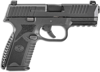 FN 66100464 509 Mid-Size 9mm Luger Double 4" 10+1 Black Interchangeable Backstra