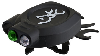 108020 Browning 3716110 Buckmark Cap Light 13/6 Lumens Green/White LED Black 15 yds