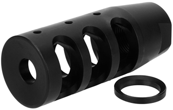 Tacfire 108241 TacFire MZ1002N Compact Compensator Black Nitride Steel with 1/2"-28 tpi Threads