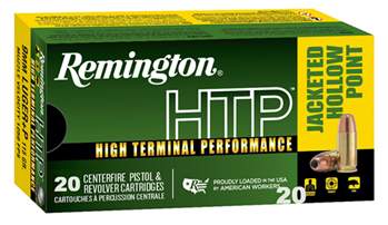 108467 Remington Ammunition 28293 HTP  9mm Luger +P 115 gr Jacketed Hollow Point (JHP)