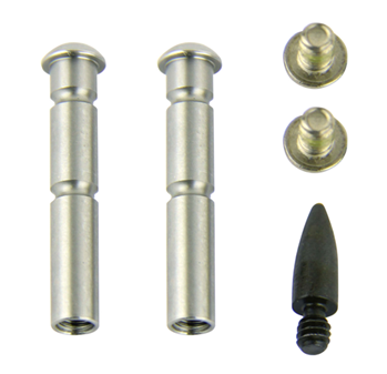 Tacfire 108743 TacFire MAR108SS Anti-Walk Pin Set  Silver Stainless Steel AR-15