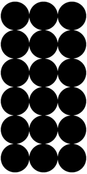 Pro-shot Produc 109331 Pro-Shot P216 SplatterShot Repair Pasters Black Self-Adhesive 1" Self-Adhesive 2